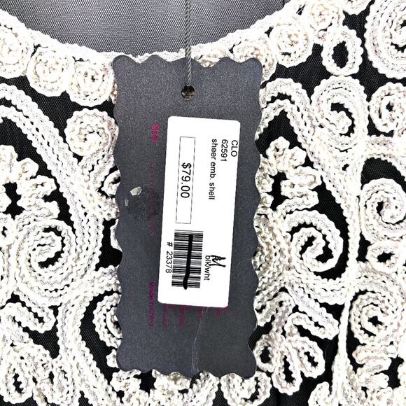 Pretty Angel Sleeveless Black Sheer Crochet Embroidery Summer Dress MED Coquette - Picture 5 of 8